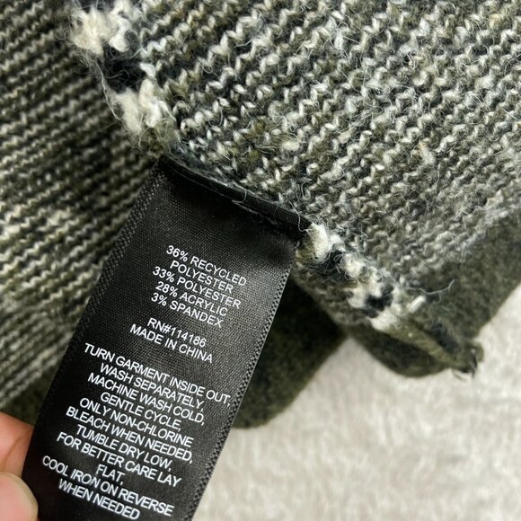 NWOT Frye Women's L Aztec Pattern Cardigan Sweater Polyester Spandex Open front - Picture 8 of 10